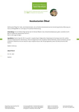 Rosskastanien-&Ouml;lbad 750 ml