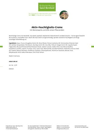 Aktiv-Feuchtigkeits-Creme 100 ml