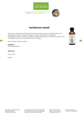 Nachtkerzen-Haut&ouml;l 30 ml