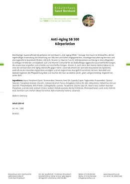 Anti-Aging SB 500 Körperlotion 200 ml