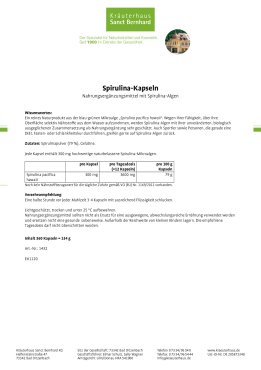 Spirulina-Kapseln 360 Kapseln