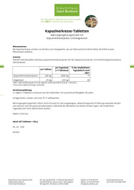 Kapuzinerkresse-Tabletten 180 Tabletten