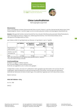 Cistus-Lutschtabletten 180 Tabletten