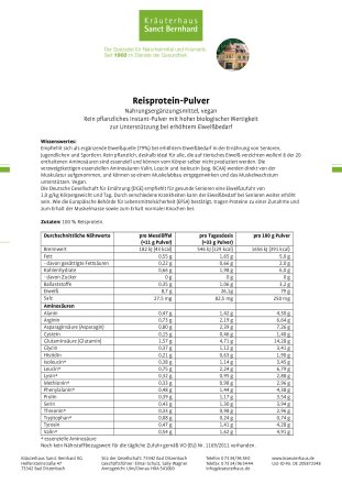 Reisprotein-Pulver 700 g