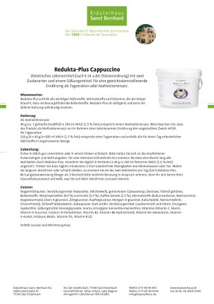 Redukta-PLUS Cappuccino Sparpackung 1200 g
