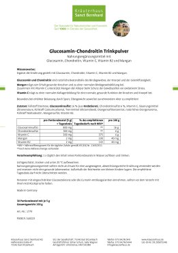 Glucosamin-Chondroitin-Trinkpulver 150 g