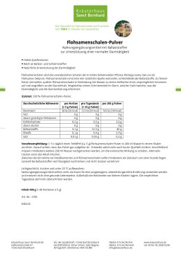 Flohsamenschalen-Pulver 400 g