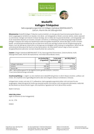 Muskelfit Kollagen-Trinkpulver 500 g