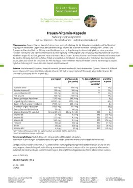 Frauen-Vitamin-Kapseln 60 Kapseln