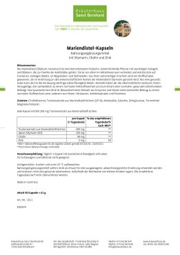 Mariendistel-Kapseln 90 Kapseln