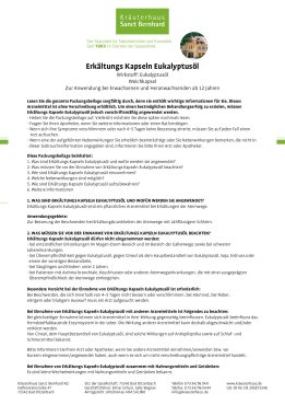 Erkältungs-Kapseln Eukalyptusöl 80 Stück