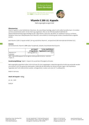 Vitamin E 200 I.E. Kapseln 240 Kapseln