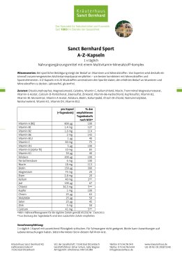 Sanct Bernhard Sport A-Z-Kapseln 150 Kapseln