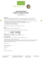 Sanct Bernhard Sport Magnesium-400-supra-Kapseln 120 Kapseln