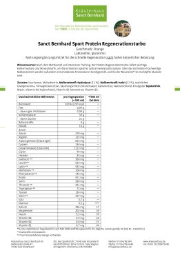 Sanct Bernhard Sport Protein Regenerationsturbo Orange 725 g