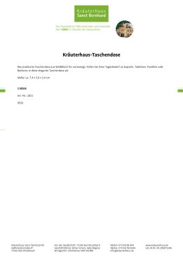 Kräuterhaus-Taschendose