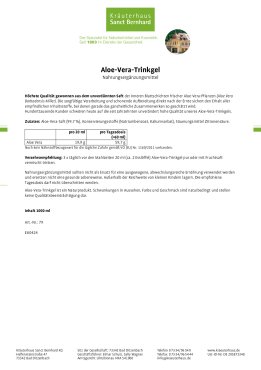 Aloe-Vera-Trinkgel, unverdünnt, 3 x 1000 ml 3 Liter