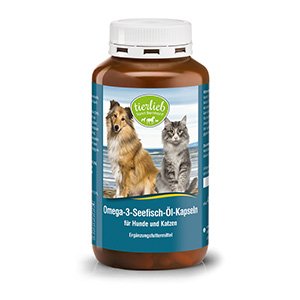 tierlieb Omega-3-Seefisch-Öl-Kapseln für Hunde und Katzen