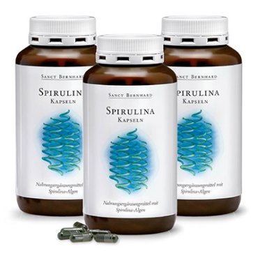 Spirulina-Kapseln 3er-Pack 1080 Kapseln