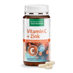 Vitamin C+Zink Langzeit-Kapseln 180 Kapseln