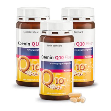 Coenin Q10 PLUS-Kapseln 3er-Pack 450 Kapseln