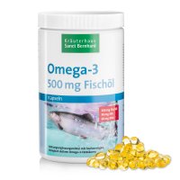 Omega-3 Fischöl-Kapseln 500 mg XXL Sparpackung 1000 Kapseln