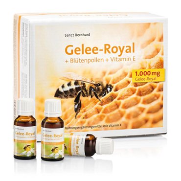 Gelee-Royal + Blütenpollen + Vitamin-E-Trinkfläschchen 600 ml