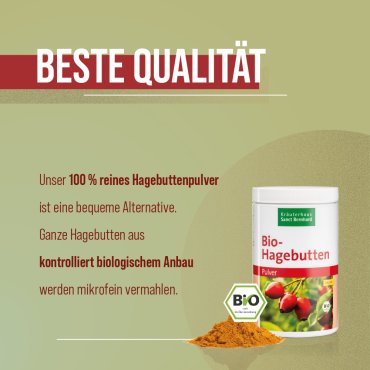 Bio-Hagebutten-Pulver 500 g