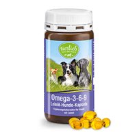 tierlieb Omega-3-6-9-Leinöl-Hunde-Kapseln 180 Kapseln