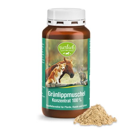 tierlieb Gr&uuml;nlippmuschel-Konzentrat 100 % f&uuml;r Hunde und Katzen 150 g