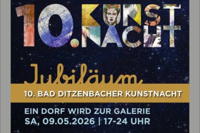 10. Kunstnacht in Bad Ditzenbach am Samstag, 9. Mai 2026